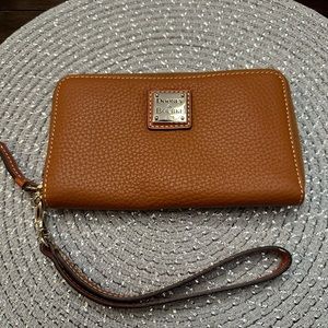 Brown Dooney and Bourke Wristlet Wallet